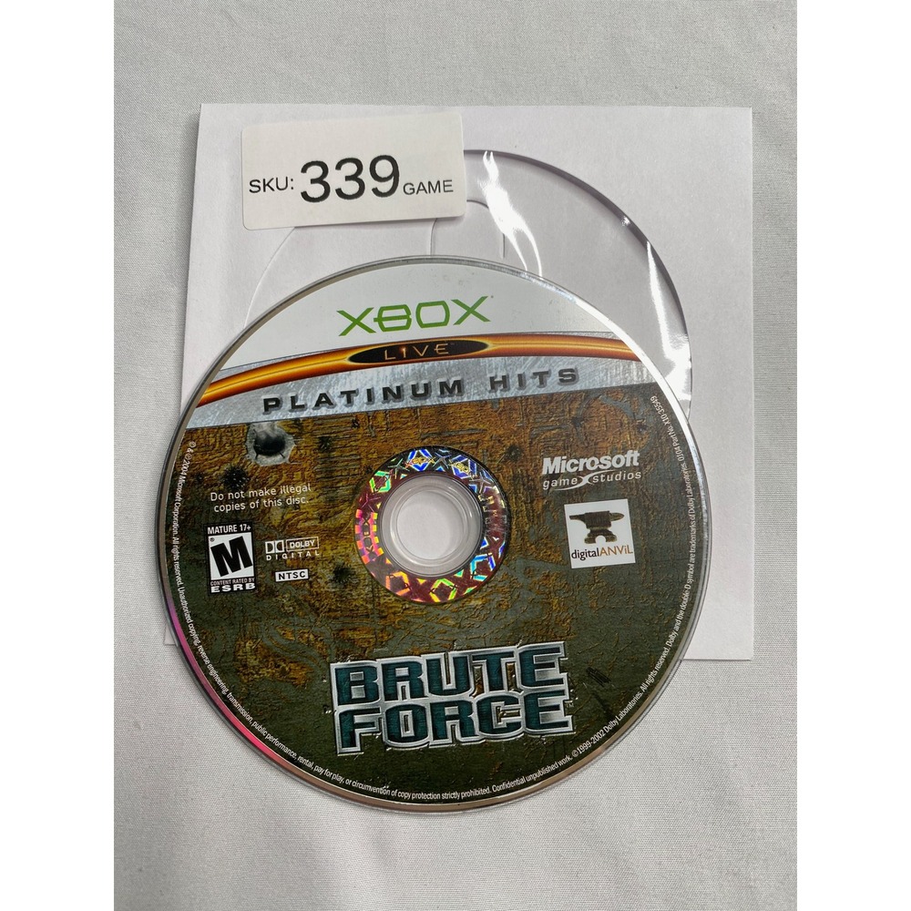 Brute Force Microsoft Xbox Platinum Hits Disc Only